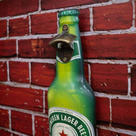 Bottle Opener Metal - Heine beer — eazy wagon