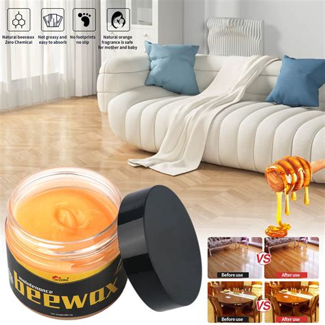 Beeswax Wood Polish & Restorer - Natural Furniture Wax for Cleaning ...