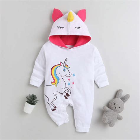 Shop Online Girls White Graphic Print Full-Sleeve Romper at ₹1189