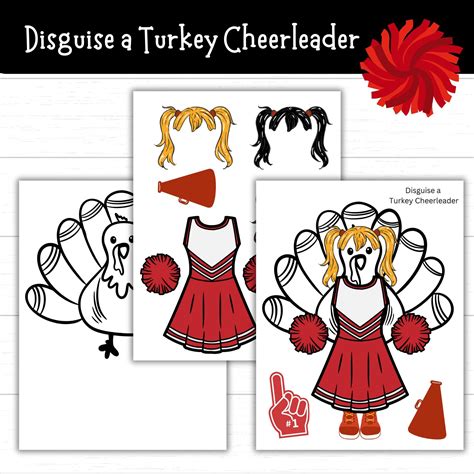 Disguise a Turkey Cheerleader, Cheerleader Turkey, Turkey in Disguise ...