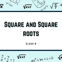 Squares and Square Roots Class 8 PPT FREE Download
