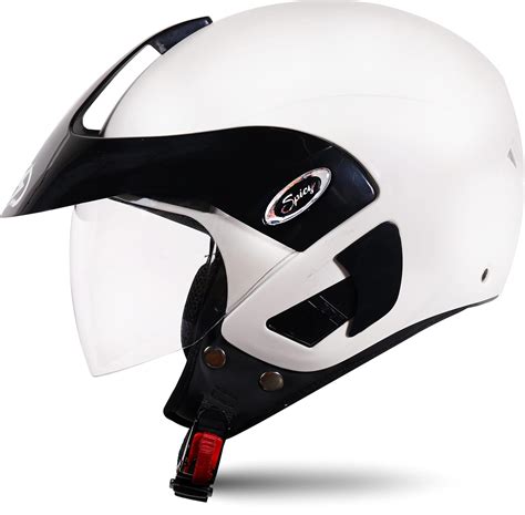 Buy Spark Minda Spicy EN White ISI Helmet(Unboxed) in India at Best ...