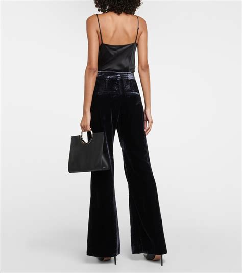 Veronica Beard Lebone wide-leg velvet pants Veronica Beard