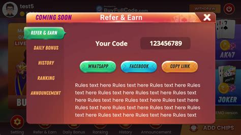 gogo rummy game promo code today