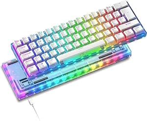 Amazon.in: Buy MAGIC-REFINER Wired Mechanical Keyboard, Translucent Cap ...