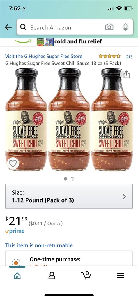 G Hughes is the best brand for low calorie sauces. This flavor has only ...