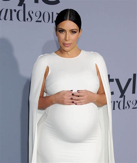 Pregnant KIM KARDASHIAN at InStyle Awards 2015 in Los Angeles 10/26 ...