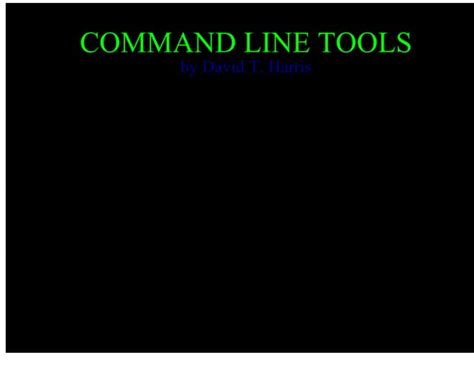 Using Command Line Tools 的图像结果