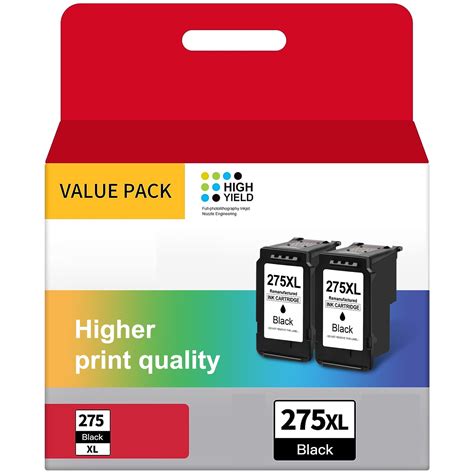 Toner Kingdom PG 275 XL Black Ink Cartridges for Canon PIXMA TS3520 ...