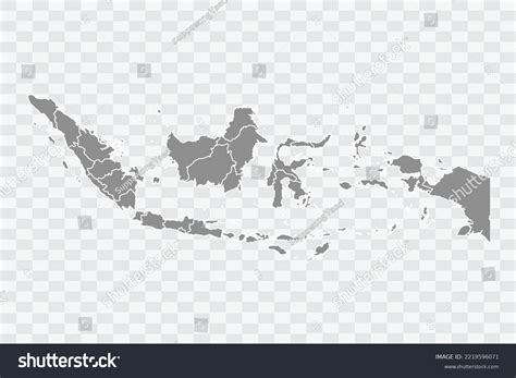 Map Indonesia Grey