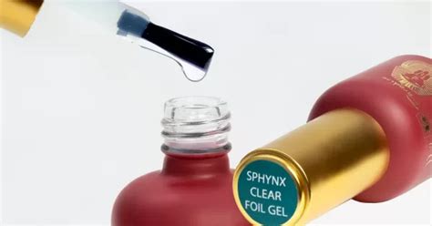 Sphynx Clear foil gel | 801122 | No wipe top coat - Without sticky layer