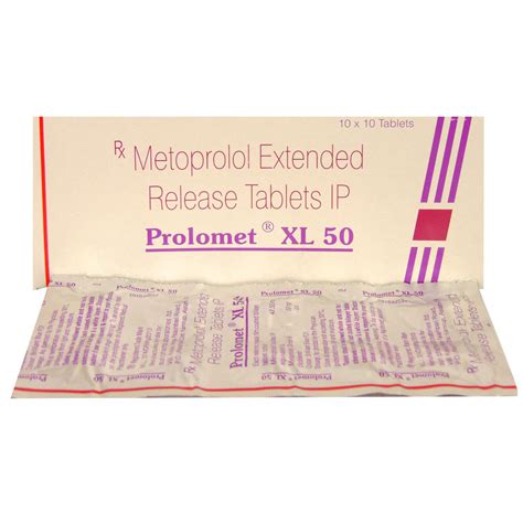 Prolomet XL 50 Tablet | Uses, Side Effects, Price | Apollo Pharmacy