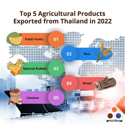 Top 5 Agricultural Products Exported from Thailand in 2022 | www.pegruma.com
