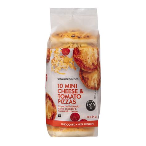 Frozen Mini Cheese & Tomato Pizzas 10 x 54 g | Woolworths.co.za