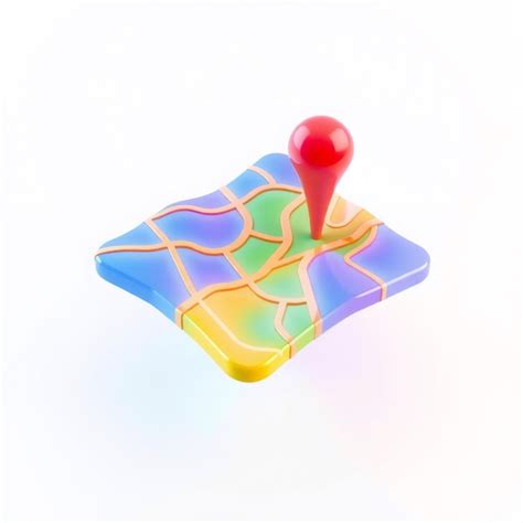 3D Map Pin with Line Icon 的图像结果