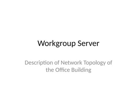 Image result for Workgroup Network Diagram