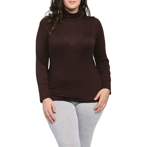 Women's Plus Size Turtleneck Sweater - Walmart.com
