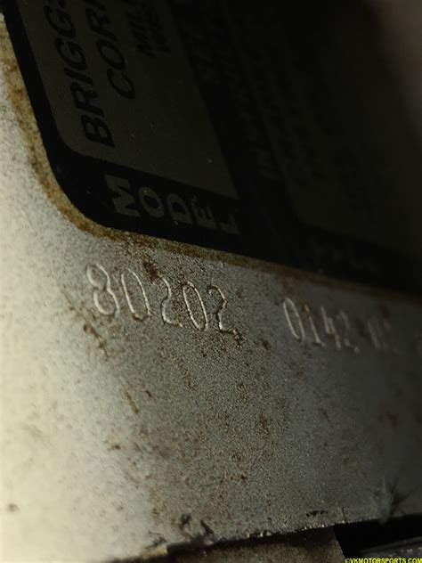 How to Read Briggs and Stratton Code Date 的图像结果