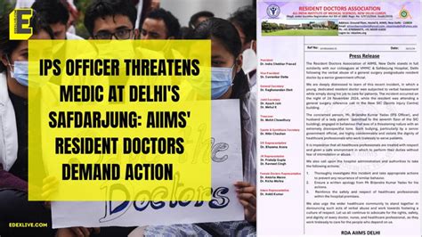 IPS officer threatens medic at Delhi's Safdarjung: AIIMS' resident ...