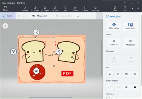 Image result for Using Magic Select in Paint 3D