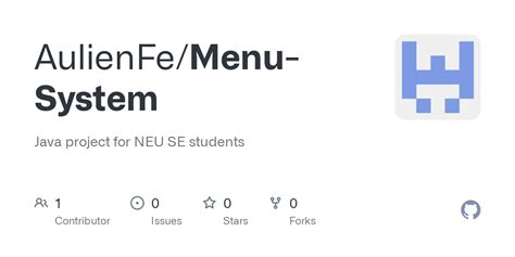 Image result for GitHub Java Menu