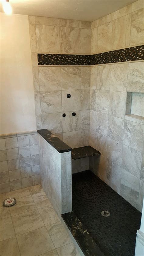 River Rock Tile Shower Floor - SusanMorrell