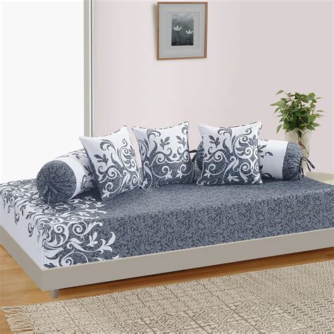 Buy SWAYAM Printed 6-Pc. Diwan Set - 152 x 228 cm from Swayam at just ...