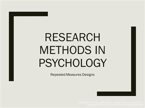 SOLUTION: 8 repeated measures designs - Studypool