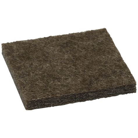 HETTICH Filzgleiter, quadratisch, Selbstklebend, braun, 25 x 5 x 25 mm ...
