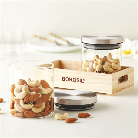 Buy 2 Classic Jars w Wooden Tray 600 ml x 2 at Best Price Online in ...