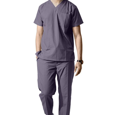 Male Scrub Suit - DSV - Grey – Uniform Craft