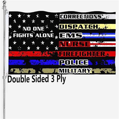Customer reviews for First Responders Flag 3x5 Outdoor No One Fights ...