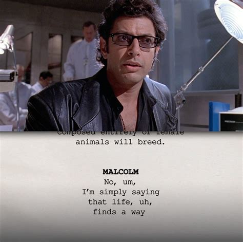 Jeff Goldblum Jurassic Park Quotes