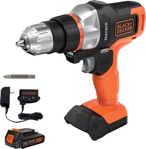 BLACK+DECKER 20V MAX Matrix Cordless Drill/Driver (BDCDMT120C) : Amazon ...