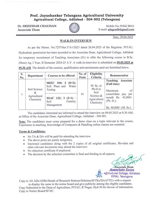 PROFESSOR JAYASHANKAR TELANGANA AGRICULTURAL UNIVERSITY
