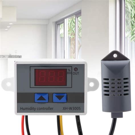 Set of 2 Hygrometer, XH-W3005 Digital Hygrometer Switch Controller ...