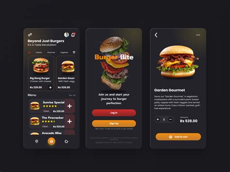 Top 48+ Food App Templates Set