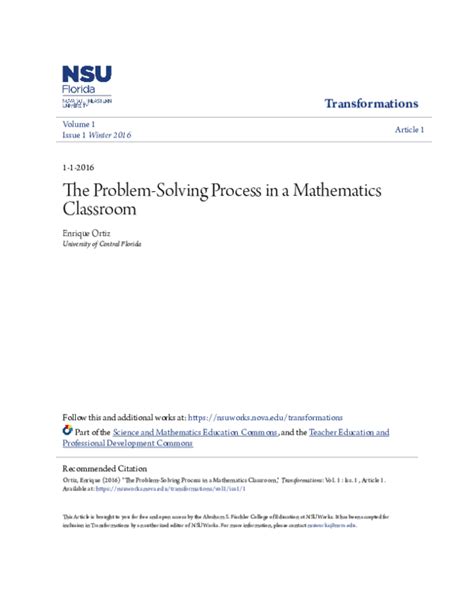 Image result for Mathematics as Problem Solving PDF