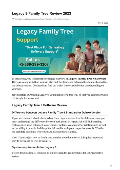 Image result for Legacy Tree Review