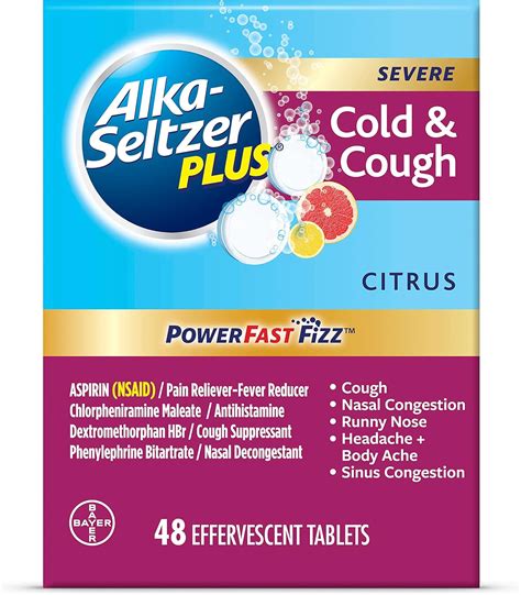 Amazon.com: Alka-Seltzer Plus Severe,Cold & Cough Medicine For Adults ...