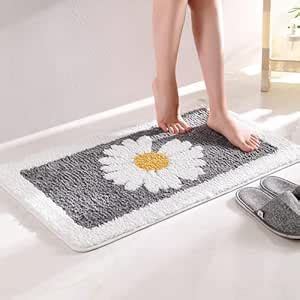 Gouri Enterprises Soft & Fluffy Anti-Slip Bathroom Rug | Extra ...