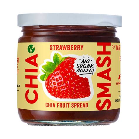 Chia Smash Strawberry Fruit Spread 227g | Holland & Barrett