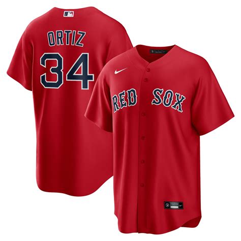 Authentic red sox jersey online