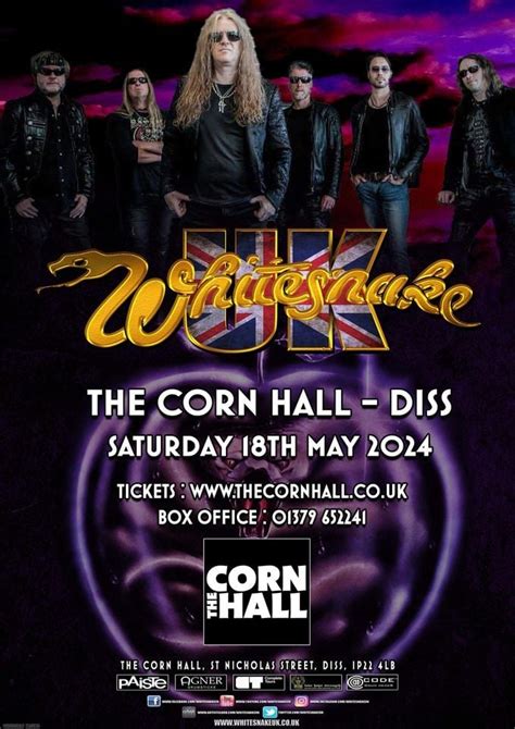 WHITESNAKE UK : DISS, The Corn Hall, Banham, 18 May 2024 | AllEvents.in