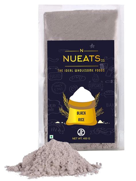 NUEATSco. Black Rice Flour- 400gm : Amazon.in: Grocery & Gourmet Foods