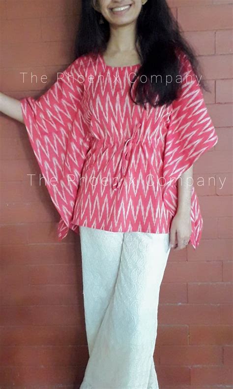 Buy Pink Ikat Short Kaftan Online – The Phoenix Company