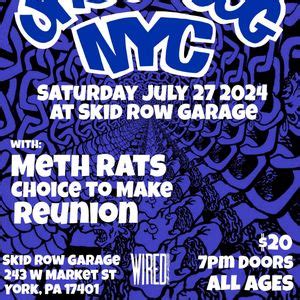 UNDERDOG, Meth Rats, Choice to Make, Reunion, Skid Row Garage, York, 27 ...