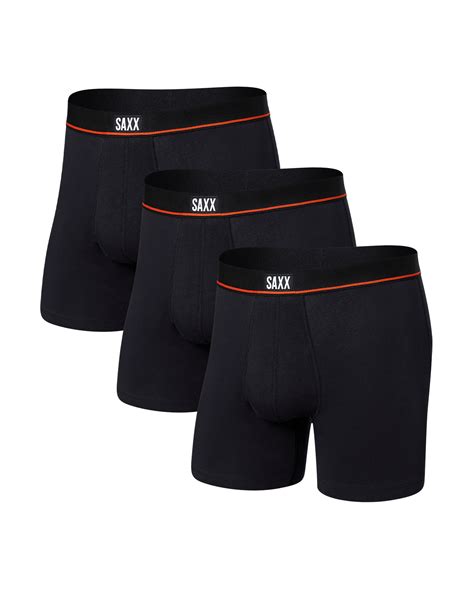 Non-Stop Stretch Cotton Boxer Brief - Black | SAXX Underwear