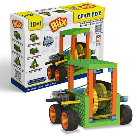 Blix Robotix - Gears Box, Science Kit, Educational DIY Building Set ...
