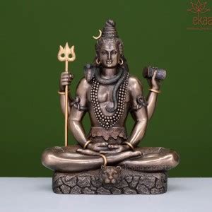 mark india Shiva Idol Lord Shiv Statue Gift for car dashboard ...